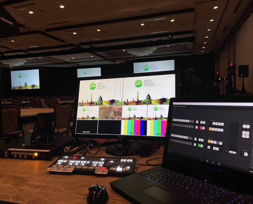 Hotel AV services for a corporate meeting